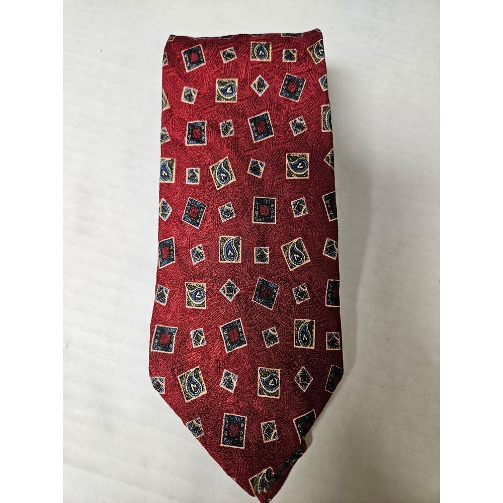 Chaps‎ Ralph Lauren Burgundy Silk Tie